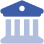 bank building blue icon